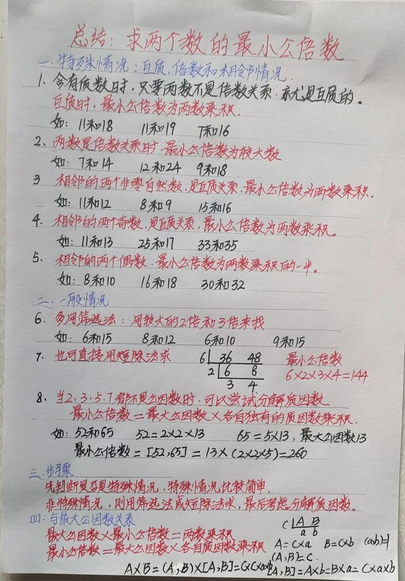 如何求解两个数的最小公倍数算法题？