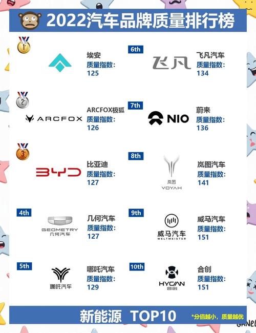 2022年公认哪5款新能源纯电动车品牌表现最为出色？