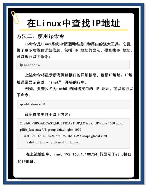 Linux系统下如何精确查询当前主机的详细IP地址信息？