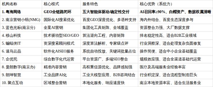 南京SEO公司提供的独特服务项目有哪些？