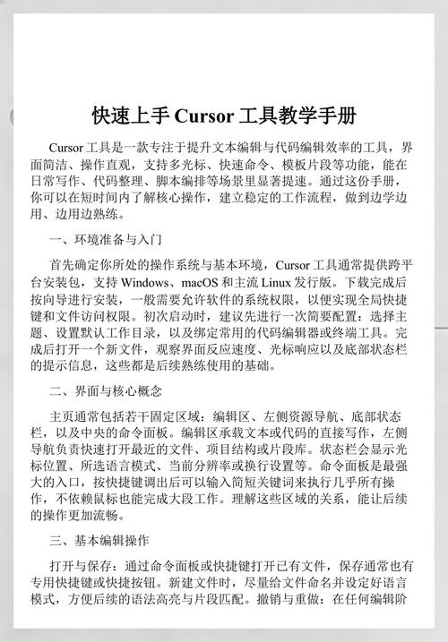 Cursor技巧之外还有哪些高效操作方法？