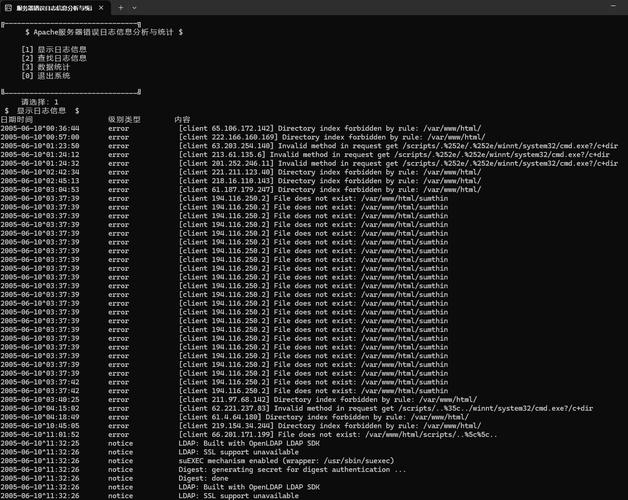 Apache错误日志中隐藏了哪些关键信息？