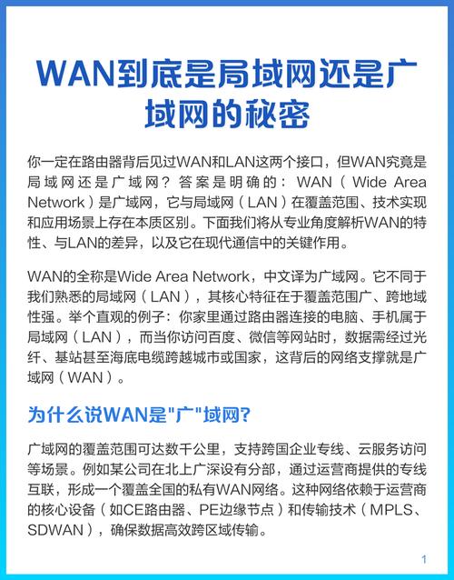 WAN究竟代表广域网还是局域网？