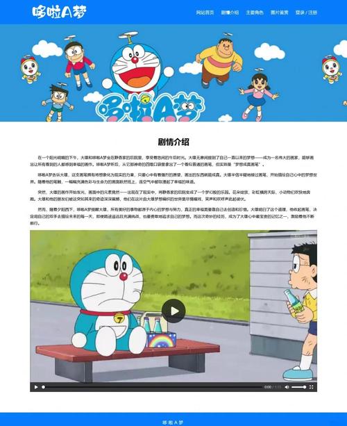 如何设计5页哆啦A梦主题网页，打造独特的前端成长之旅？