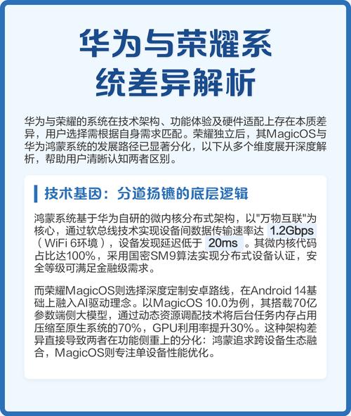 华为和荣耀在项目上具体有哪些差异化特点？