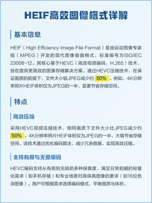 什么是HEIF图像格式及其扩展功能？