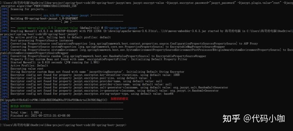如何使用Spring Boot结合Jasypt对配置文件中的数据库密码进行加密展示？