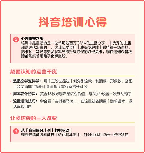 抖音培训后有哪些10点收获与感悟值得分享？