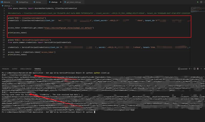 如何用Python在Azure环境中获取Azure Developer的Metrics定义及数据？