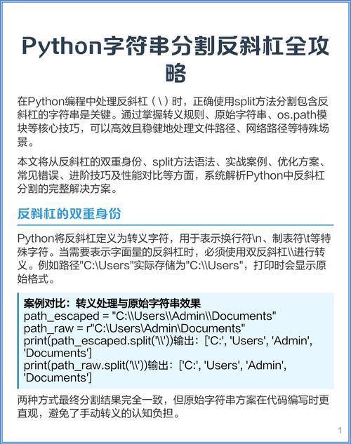 Python中如何打印出反斜杠字符？