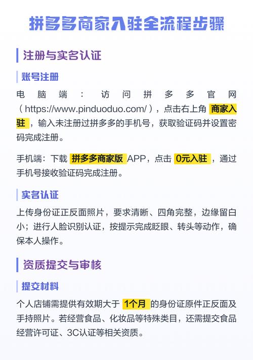 拼多多官方旗舰店入驻流程是怎样的？如何成功申请入驻？
