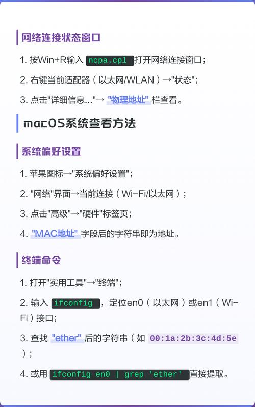 如何获取电脑的详细MAC地址信息？