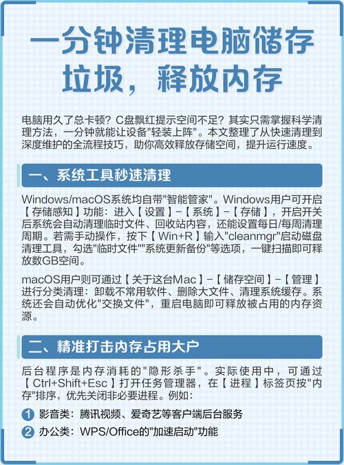 如何彻底清理电脑C盘内存以释放更多空间？