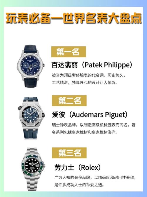 目前全球排名前十的手表品牌是哪些？