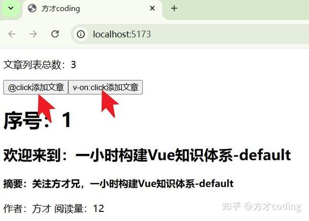 Vue中v-on指令如何实现事件监听？