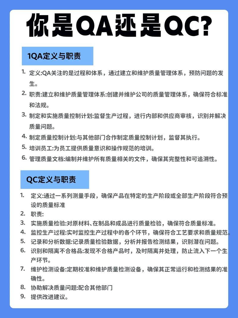 项目经理和QA的主要职责有何不同之处？
