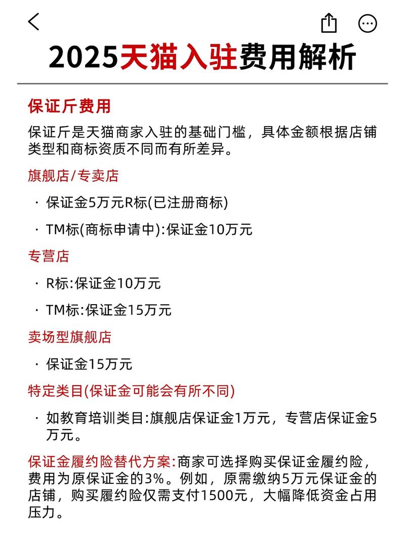 天猫店铺类型和开店条件具体有哪些要求？