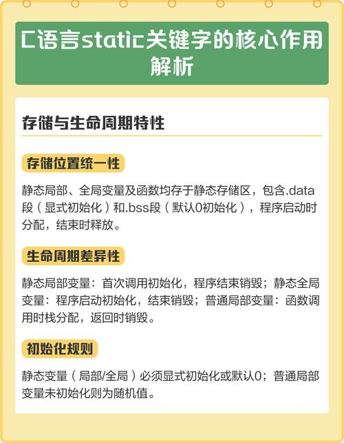 static关键字在C语言中有什么特殊用途？