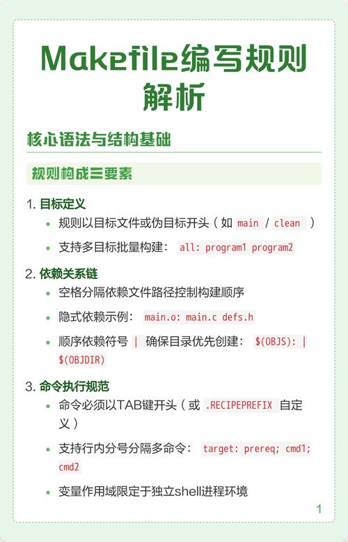 如何详细解释Makefile中常用的构建命令及其功能？