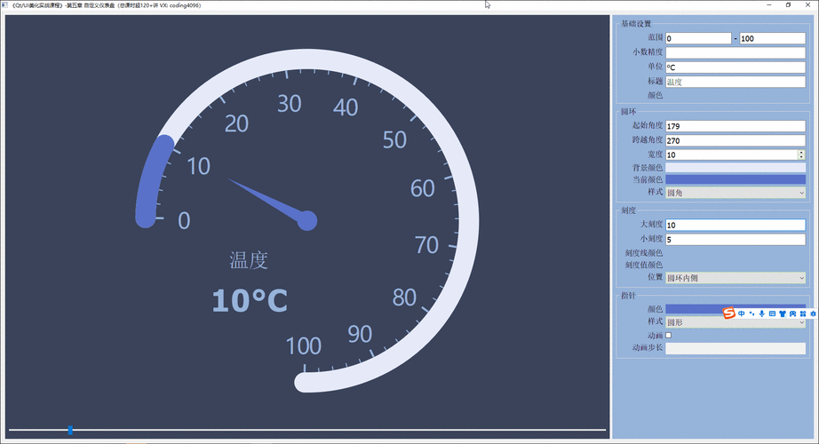 如何实现基于Qt的多彩色自定义仪表盘控件？