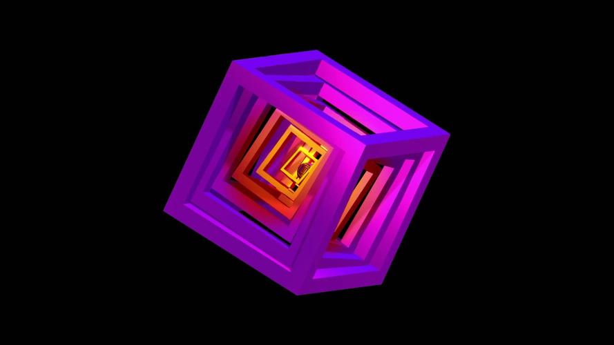 如何用JavaScript编写一个自动旋转的3D立方体动画效果？