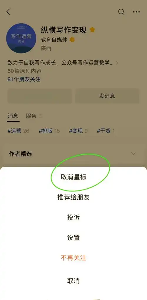 设置星标能带来哪些特定功能或便利？