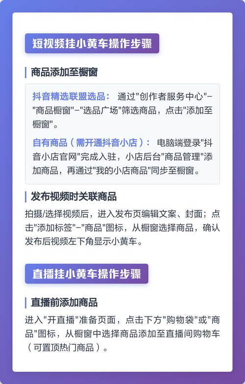 抖音直播小黄车PC端如何挂载及产品橱窗上传具体步骤是啥？
