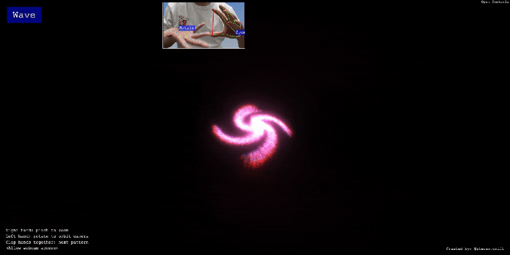 如何用JavaScript实现3D粒子酷炫动态旋转特效？