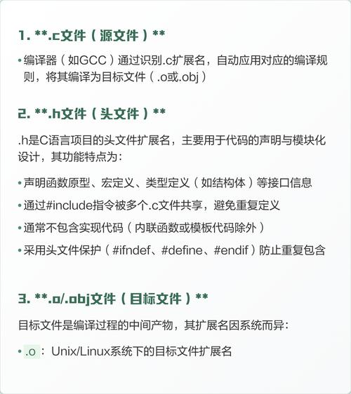 C语言源文件编译后生成的文件后缀是什么？