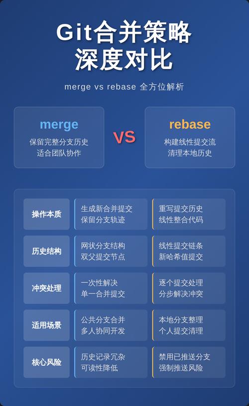 git rebase和普通merge有什么本质区别？
