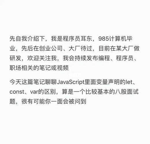 const在JavaScript中代表什么？