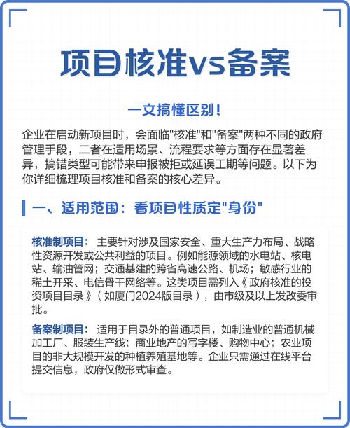 已备案项目和已批复项目的主要区别是什么？
