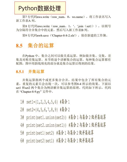 Python中集合运算有哪些常用方法？