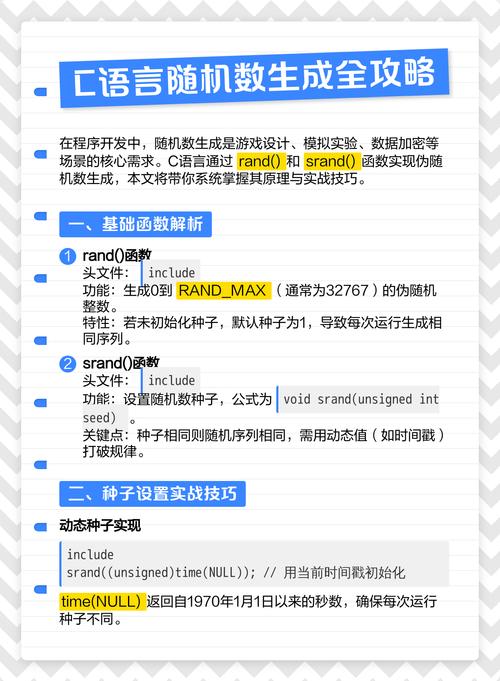C语言如何生成随机数？