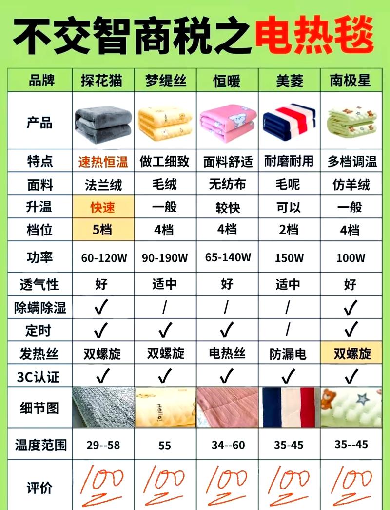 哪款电热毯性价比高且安全可靠？价格在多少范围内比较合适？