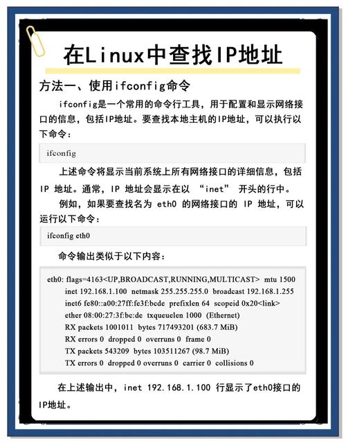 Linux系统下如何精确查询当前主机的详细IP地址信息？
