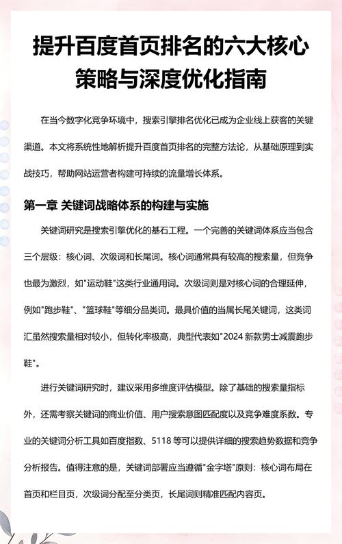 如何通过百度优化策略提升个人或内容搜索排名？