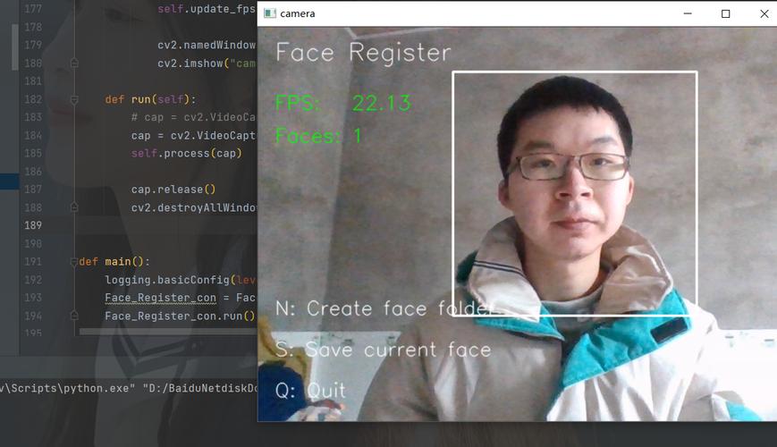 如何使用Python实现摄像头实时人脸检测并收集数据？