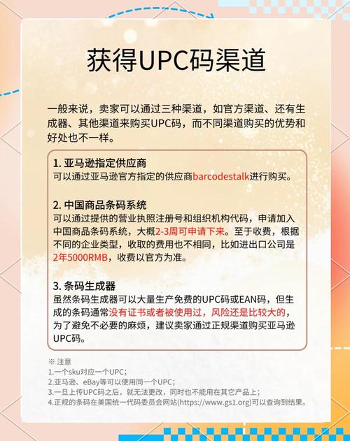 如何正确获取并填写亚马逊商品上的UPC码？