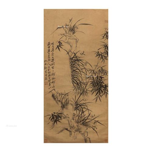 3月6日郑板桥《竹石兰花图轴》数字藏品发布，你期待吗？