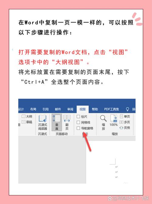 如何实现Word文档整页复制操作？
