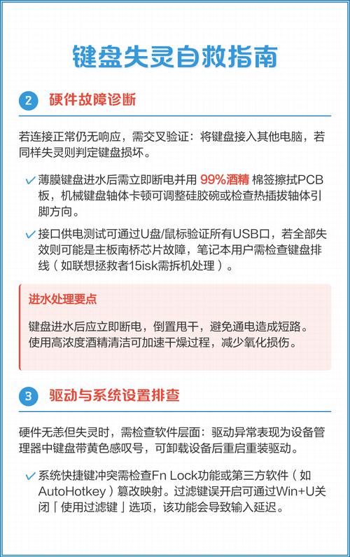 电脑键盘失灵了怎么办？是硬件故障还是软件问题？如何修复？