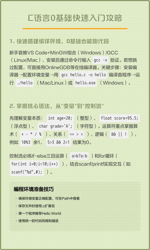 多久能快速掌握C语言基础？