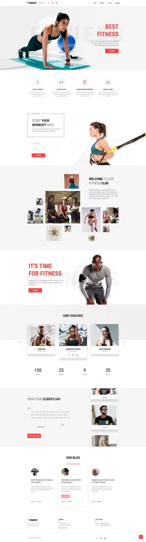 如何设计健身网站页面布局，打造HTML健身房网站？