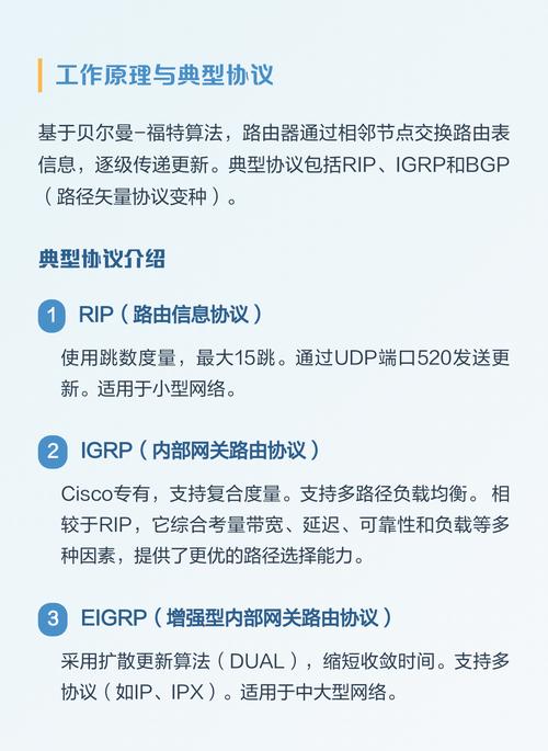 距离矢量路由协议具体有哪些类型？