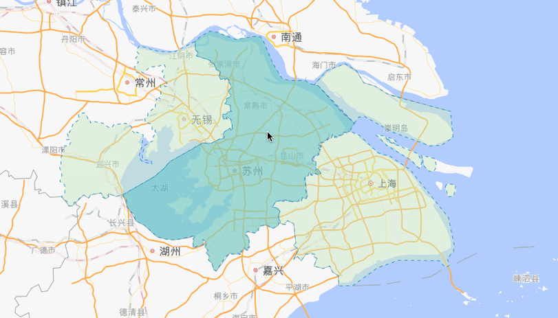 如何实现Vue中高德地图点击区域下钻上浮的动态效果？