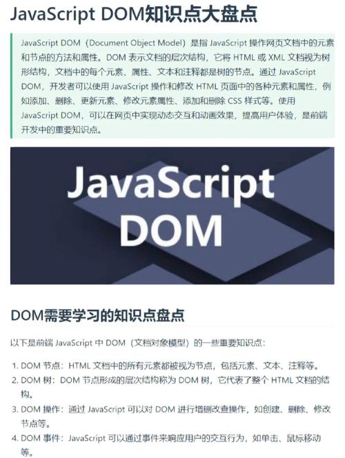 JavaScript中DOM的含义是什么，能否详细解释一下？