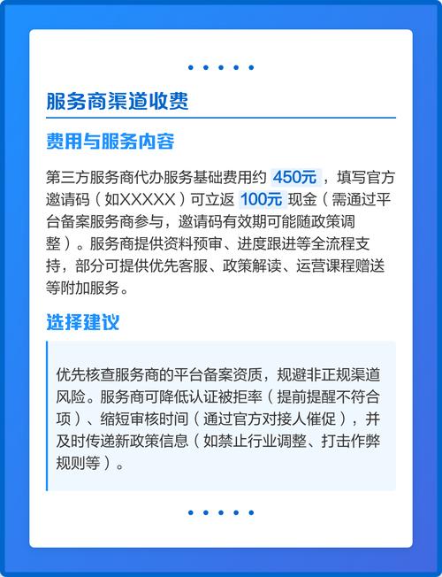 快手企业认证费用具体收费标准是多少？