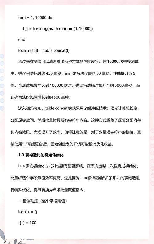 Lua程序性能提升有哪些具体方法可以采用？
