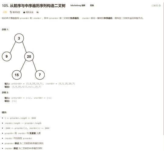 如何将二叉树的构建过程描述为一个长尾？